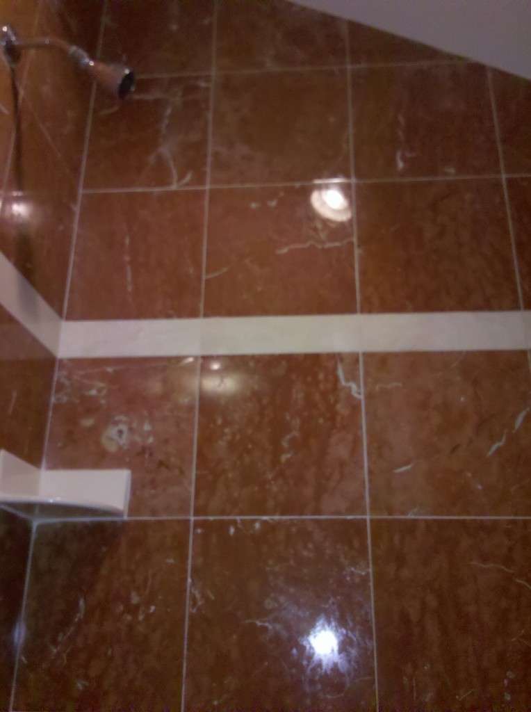 Polishing and Regrouting Marble Shower Clean Polish Marble Granite Boston