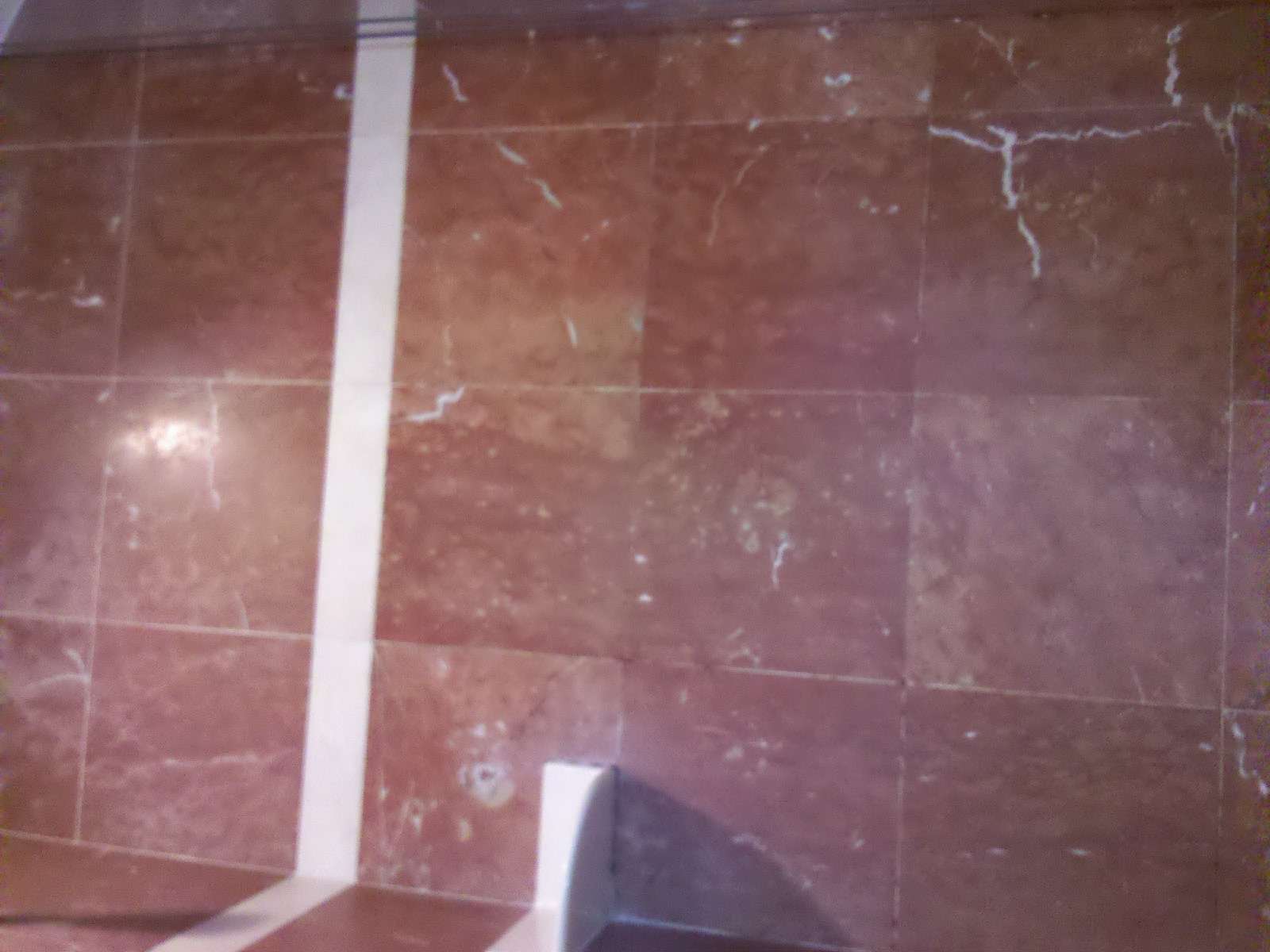 Winchester marble shower polish and regrout stains before overall