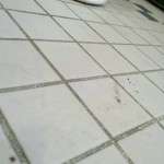 Winchester ceramic tile floor close up before cleaning