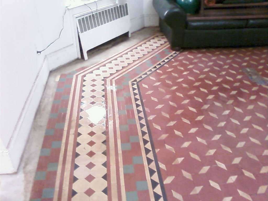 Copley Square Antique Floor After Restoration - light gloss sealer