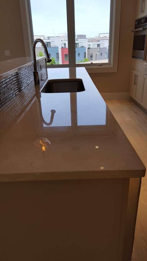 POLISHING MARBLE REMOVES WATER SPOTS