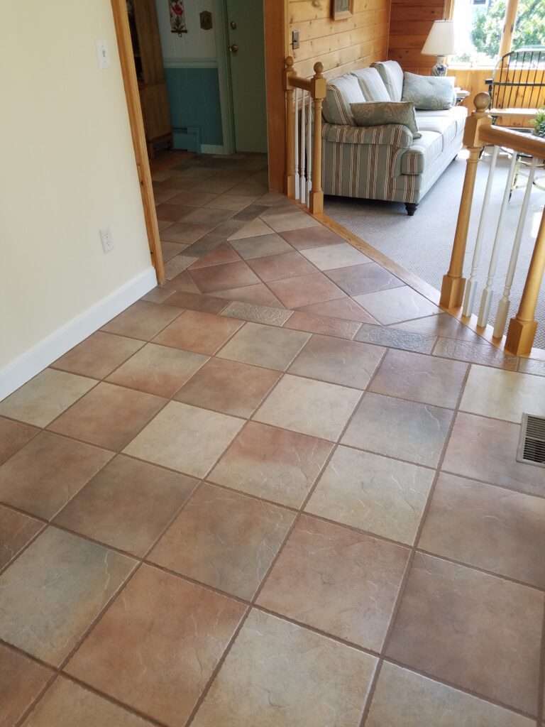 Bedford Sanded Grout After Recoloring