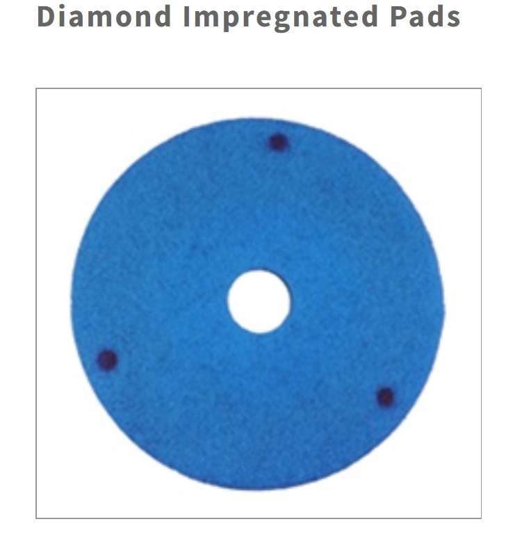 Flexible diamond abrasive pad