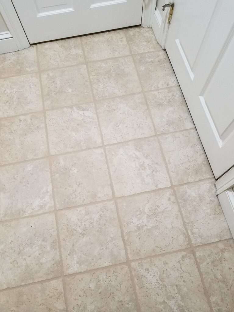 After cleaning, tumbled marble looks brighter